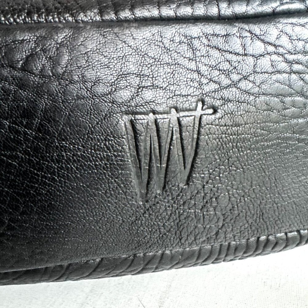Status Anxiety Black Pebbled Leather Medium Backpack - Picture 6 of 7